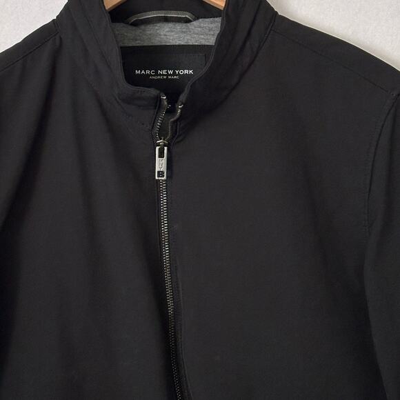 Marc New York Andrew Marc Finn Bonded Mens Jacket Size Small All Weather Black - Picture 7 of 16